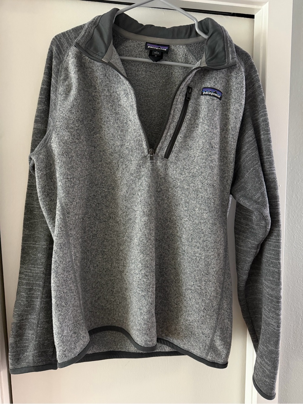 Patagonia Women's Gray Half-Zip Fleece Pullover - Two-Tone Gray